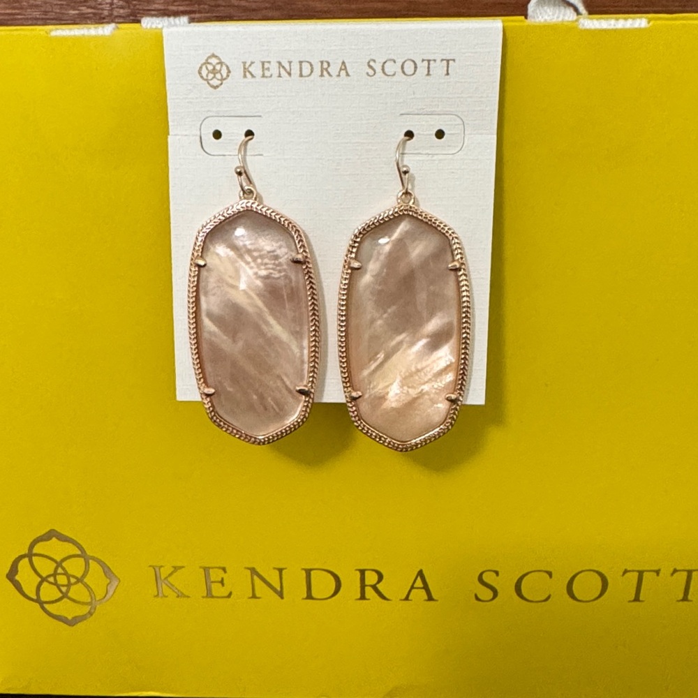 Kendra Scott Blush Pink Stone Earrings